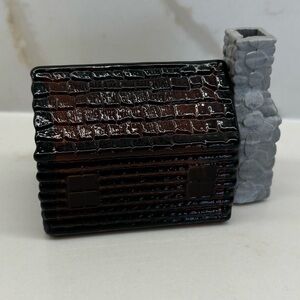 Vintage Avon Amber Glass Homestead Cottage Wild Country Aftershave Bottle 1970s